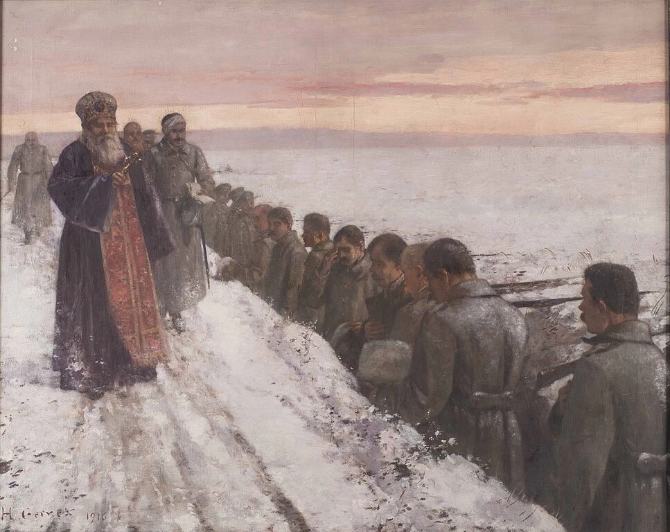 63-La benedizione del Pope - 1916